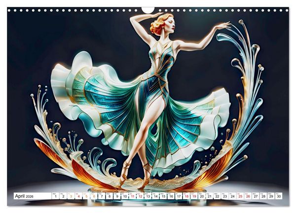 Produktbild: Elegant dancers (Wall Calendar 2026 DIN A3 landscape), CALVENDO 12 Month Wall Calendar