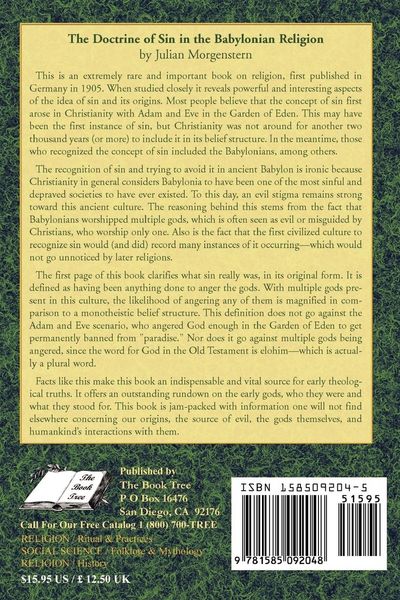 Produktbild: The Doctrine of Sin in the Babylonian Religion