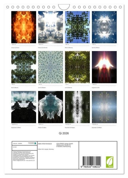 Produktbild: Qi 2026 (Wandkalender 2026 DIN A4 hoch), CALVENDO Monatskalender
