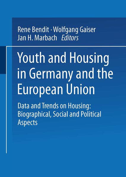 Produktbild: Youth and Housing in Germany and the European Union