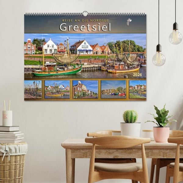 Produktbild: Reise an die Nordsee - Greetsiel (Wandkalender 2026 DIN A2 quer), CALVENDO Monatskalender