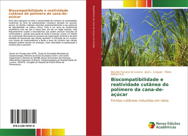 Produktbild: Biocompatibilidade e reatividade cut&acirc;nea do pol&iacute;mero da cana-de-a&ccedil;&uacute;car
