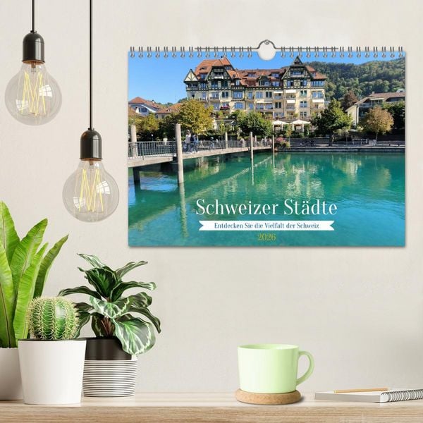 Produktbild: Schweizer St&auml;dte (Wandkalender 2026 DIN A4 quer), CALVENDO Monatskalender