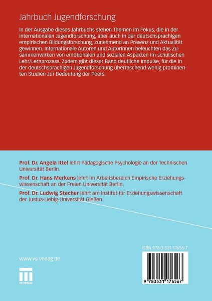 Produktbild: Jahrbuch Jugendforschung