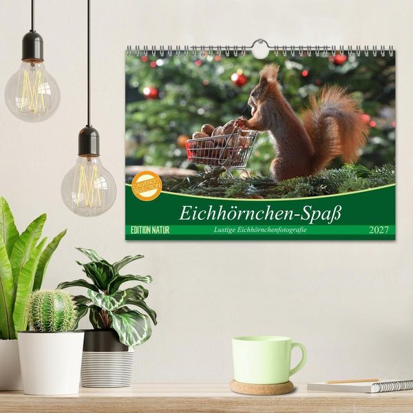 Produktbild: Eichh&ouml;rnchen-Spa&szlig; (Wandkalender 2027 DIN A4 quer), CALVENDO Monatskalender