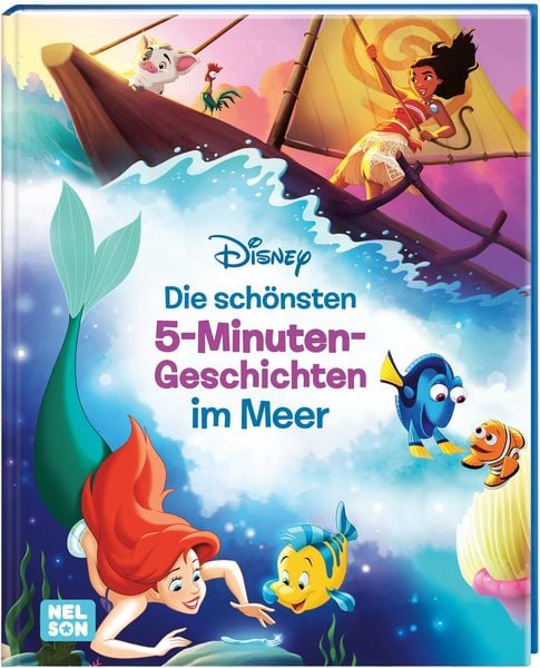 Disney Vorlesebuch: Die schönsten 5-Minuten-Geschichten im Meer, Gebundene Ausgabe von Walt Disney, Nelson, 9783845122236