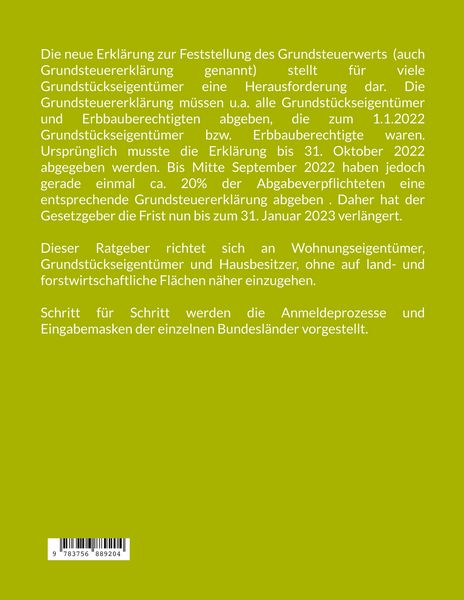 Produktbild: Mein ELSTER - Grundsteuererkl&auml;rung