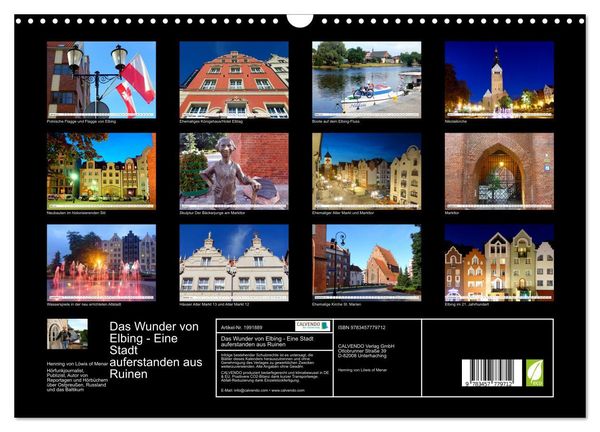 Produktbild: Das Wunder von Elbing - Eine Stadt auferstanden aus Ruinen (Wandkalender 2026 DIN A3 quer), CALVENDO Monatskalender