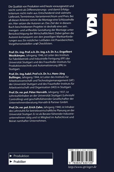 Produktbild: Montageplanung-effizient und marktgerecht