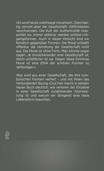 Produktbild: Vom Verschwinden der Rituale