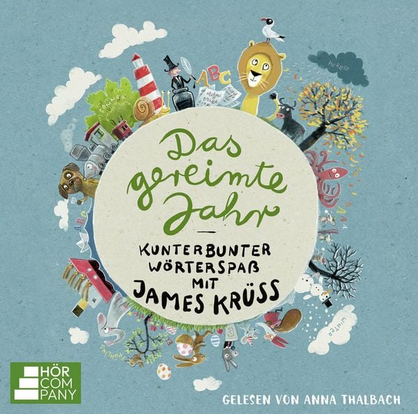 Produktbild: Das gereimte Jahr - Kunterbunter W&ouml;rterspa&szlig; mit James Kr&uuml;ss