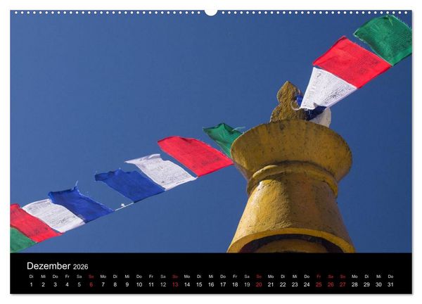 Produktbild: Bhutan 2026 - Land des Donnerdrachens (Wandkalender 2026 DIN A2 quer), CALVENDO Monatskalender