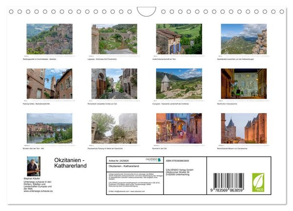 Produktbild: Okzitanien - Katharerland (Wandkalender 2027 DIN A4 quer), CALVENDO Monatskalender
