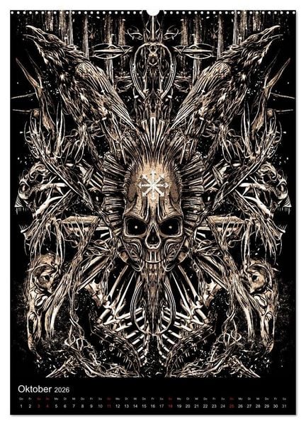 Produktbild: BLOODBOY/DARK ILLUSTRATION (hochwertiger Premium Wandkalender 2026 DIN A2 hoch), Kunstdruck in Hochglanz