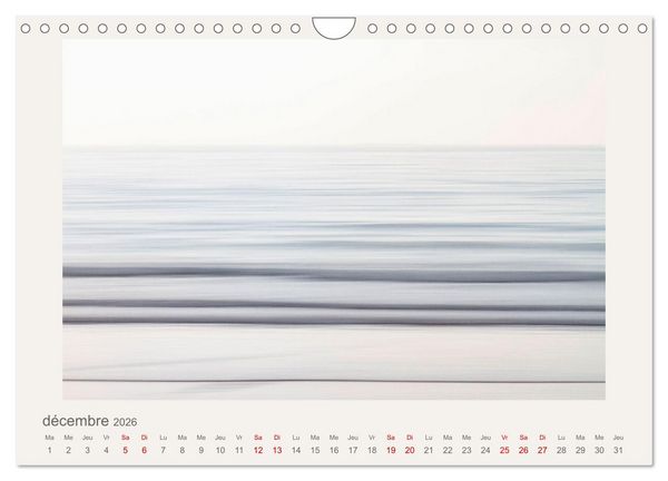 Produktbild: La mer sous le ciel (Calendrier mural 2026 DIN A4 vertical), CALVENDO calendrier mensuel