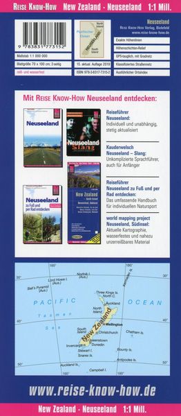 Produktbild: Reise Know-How Landkarte Neuseeland / New Zealand (1:1.000.000)
