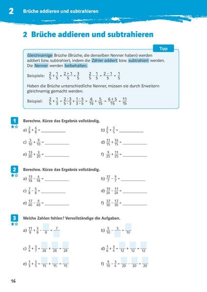 Produktbild: 10-Minuten-Training Rechnen mit Br&uuml;chen. Mathematik 5./6. Klasse