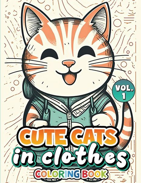 Produktbild: Cute Cats In Clothes Coloring Book