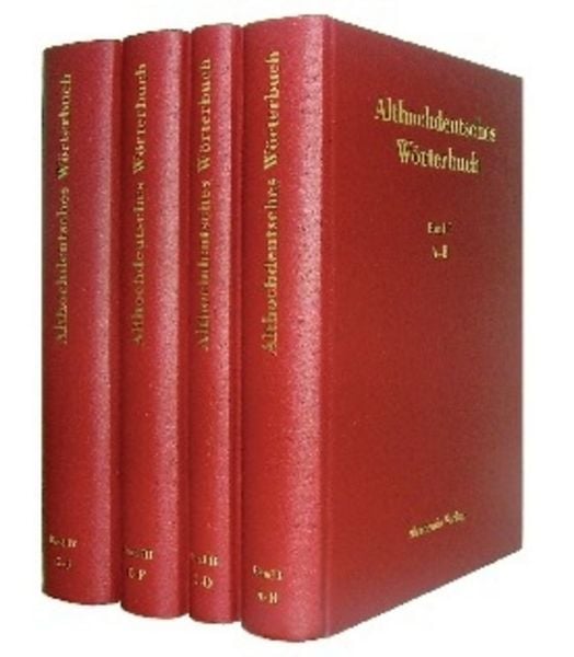 Produktbild: Althochdeutsches W&ouml;rterbuch / Althochdeutsches W&ouml;rterbuch. Band I bis IV