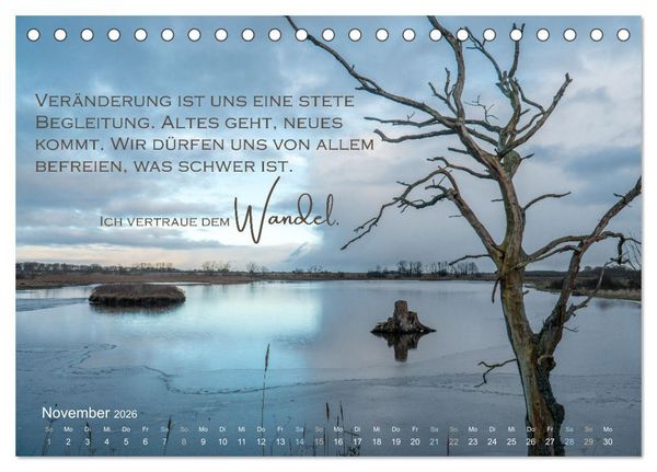 Produktbild: Vertraue! (Tischkalender 2026 DIN A5 quer), CALVENDO Monatskalender