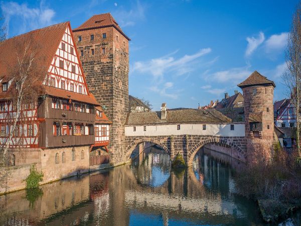 Produktbild: CALVENDO Puzzle N&uuml;rnbergs Altstadt an der Pegnitz | 1000 Teile Lege-Gr&ouml;&szlig;e 64x48cm Foto-Puzzle f&uuml;r gl&uuml;ckliche Stunden