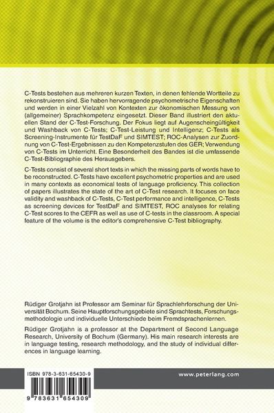Produktbild: Der C-Test: Aktuelle Tendenzen / The C-Test: Current Trends