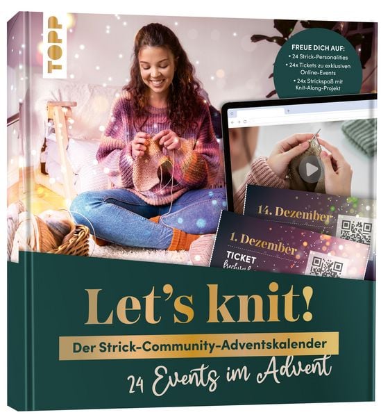 Produktbild: Let's knit! 24 Events im Advent
