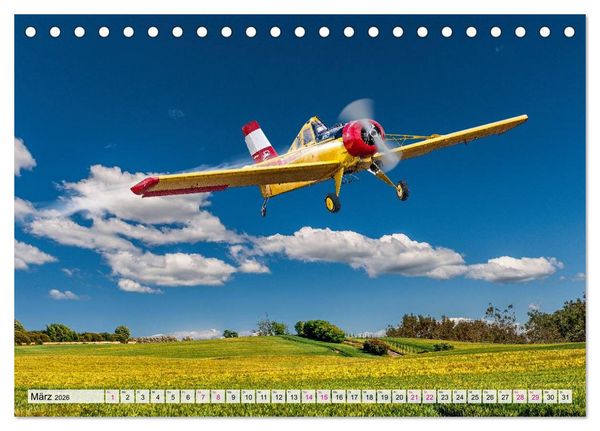Produktbild: Modellflugzeuge in ACTION (Tischkalender 2026 DIN A5 quer), CALVENDO Monatskalender