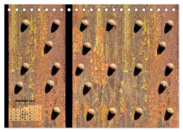 Produktbild: Metallwelt (Tischkalender 2027 DIN A5 quer), CALVENDO Monatskalender