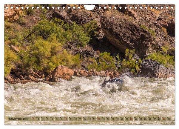 Produktbild: Colorado River Rafting im Grand Canyon (Wandkalender 2026 DIN A4 quer), CALVENDO Monatskalender