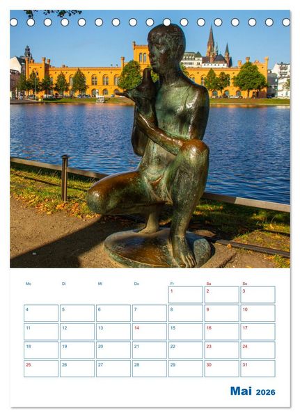 Produktbild: Residenzstadt Schwerin - Mecklenburg-Vorpommern - Terminplaner (Tischkalender 2026 DIN A5 hoch), CALVENDO Monatskalender