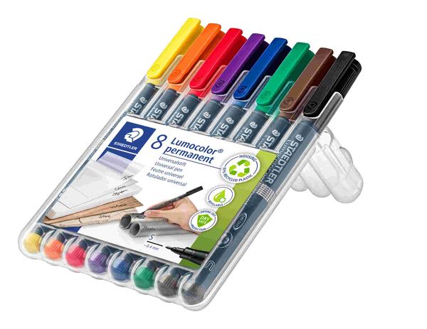 Mars Lumocolor Schreib- und Zeichbedarf Lumocolor 313 permanent Universalstift S, 8er Set