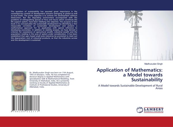 Produktbild: Application of Mathematics: a Model towards Sustainability