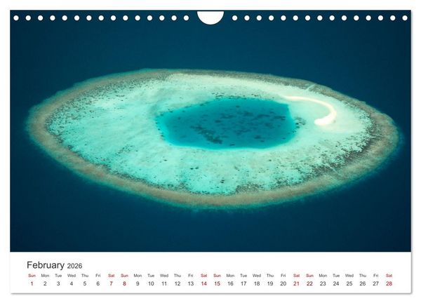 Produktbild: Maldives from above (Wall Calendar 2026 DIN A4 landscape), CALVENDO 12 Month Wall Calendar