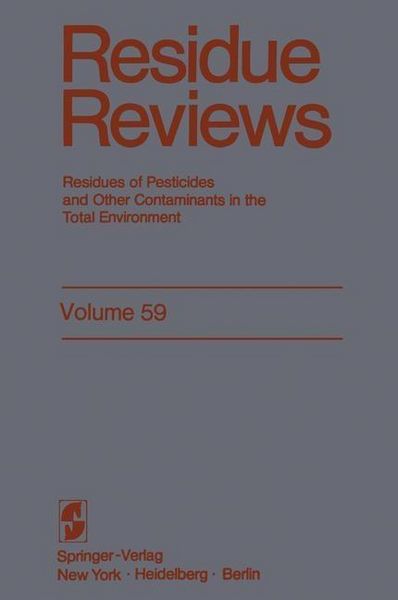 Produktbild: Residue Reviews