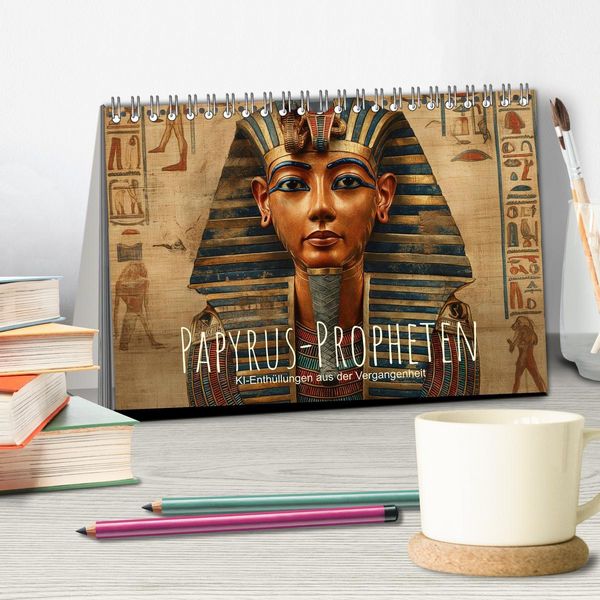 Produktbild: Papyrus-Propheten - KI-Enth&uuml;llungen aus der Vergangenheit (Tischkalender 2026 DIN A5 quer), CALVENDO Monatskalender