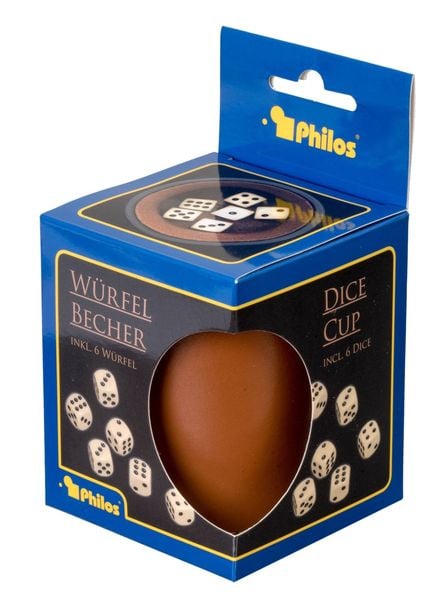 Produktbild: Philos 6696 - W&uuml;rfelbecher mit 6 W&uuml;rfel