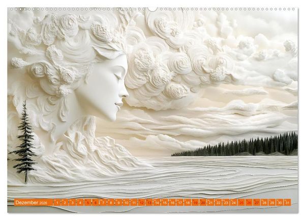 Produktbild: Magischer Papierzauber (hochwertiger Premium Wandkalender 2026 DIN A2 quer), Kunstdruck in Hochglanz