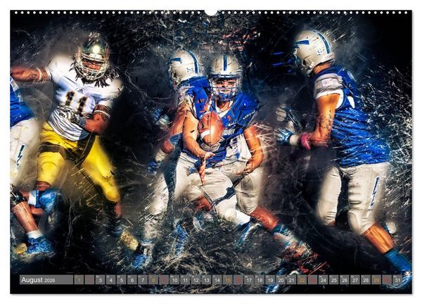 Produktbild: American Football - so cool (Wandkalender 2026 DIN A2 quer), CALVENDO Monatskalender