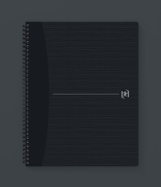 Produktbild: Oxford Spiralbuch Origins A4 liniert, 70 Blatt, Optik Paper, SCRIBZEE&reg; kompatibel, schwarz