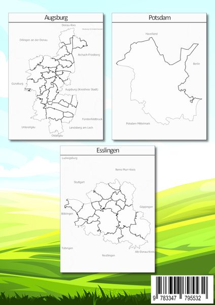 Produktbild: Deutschland Bundesl&auml;nder und Landkreise Malbuch