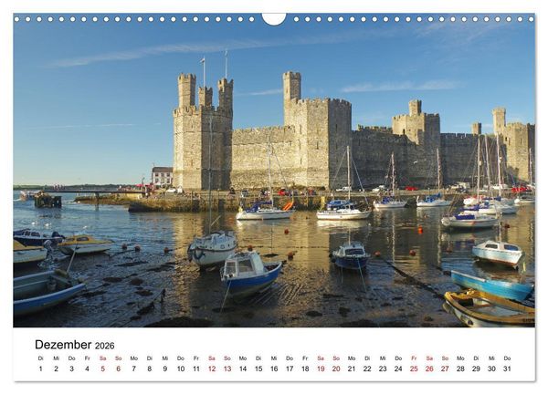 Produktbild: Cornwall und Wales (Wandkalender 2026 DIN A3 quer), CALVENDO Monatskalender