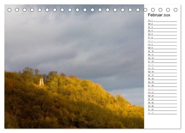Produktbild: DER STEIGERWALD - Impressionen einer Landschaft (Tischkalender 2026 DIN A5 quer), CALVENDO Monatskalender