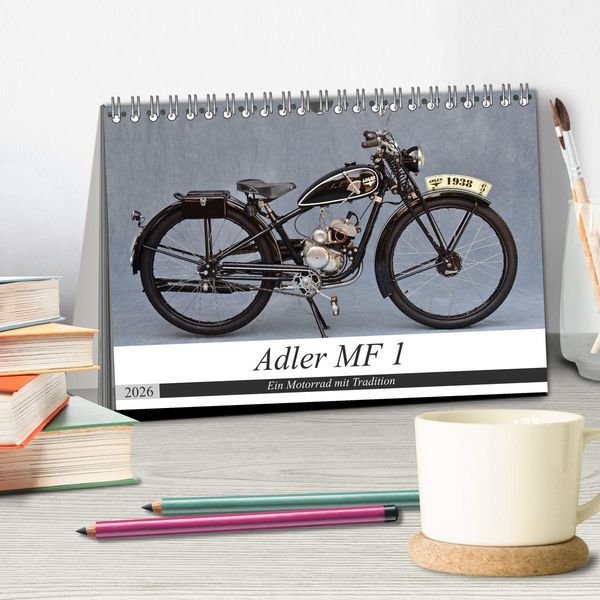 Produktbild: Adler MF 1 (Tischkalender 2026 DIN A5 quer), CALVENDO Monatskalender