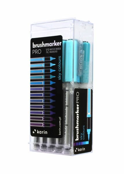 Produktbild: KARIN Marker Brushmarker PRO Sky Colours, 12 Farben