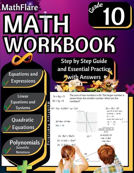 Produktbild: MathFlare - Math Workbook 10th Grade