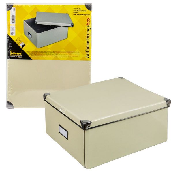 Produktbild: Idena Aufbewahrungsbox faltbar creme 35x28x17cm