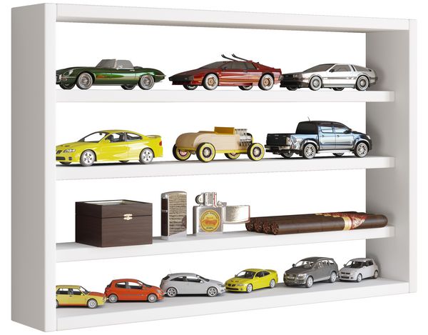 Produktbild: Holz Wandregal Wandvitrine Regal Deko Osado M