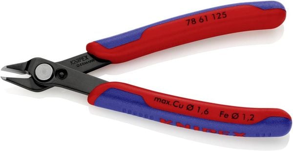 Knipex Super-Knips 78 61 125 Elektronik- u. Feinmechanik Schneidzange ohne Facette 125 mm