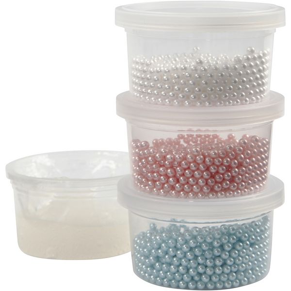 Produktbild: Creativ Company Pearl Clay&reg; Set, sortierte Farben: 3x25g und 1x38g